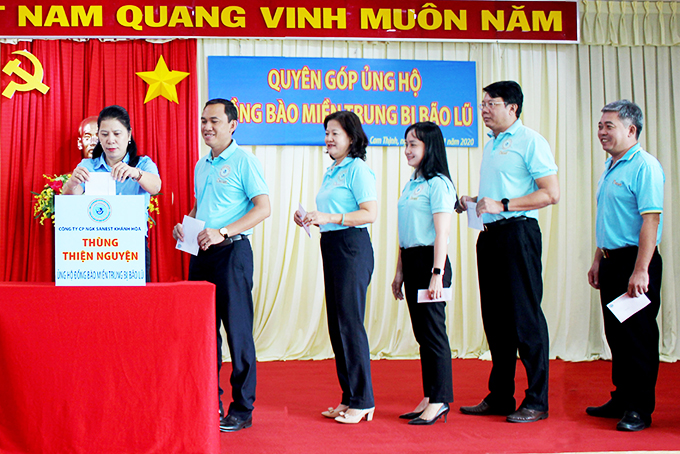 Sanest Khánh Hòa phát động quyên góp ủng hộ đồng bào miền Trung