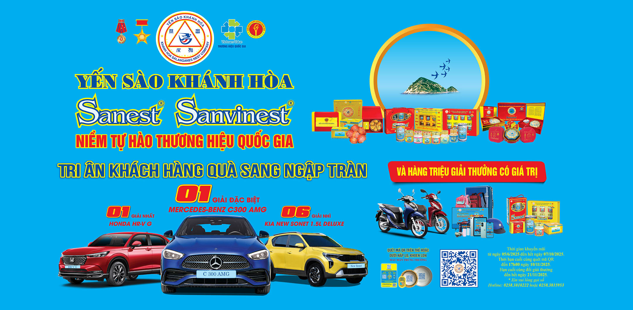 Thể lệ chương trình khuyến mại Yến sào Khánh Hòa Sanest Sanvinest, niềm tự hào Thương hiệu Quốc gia