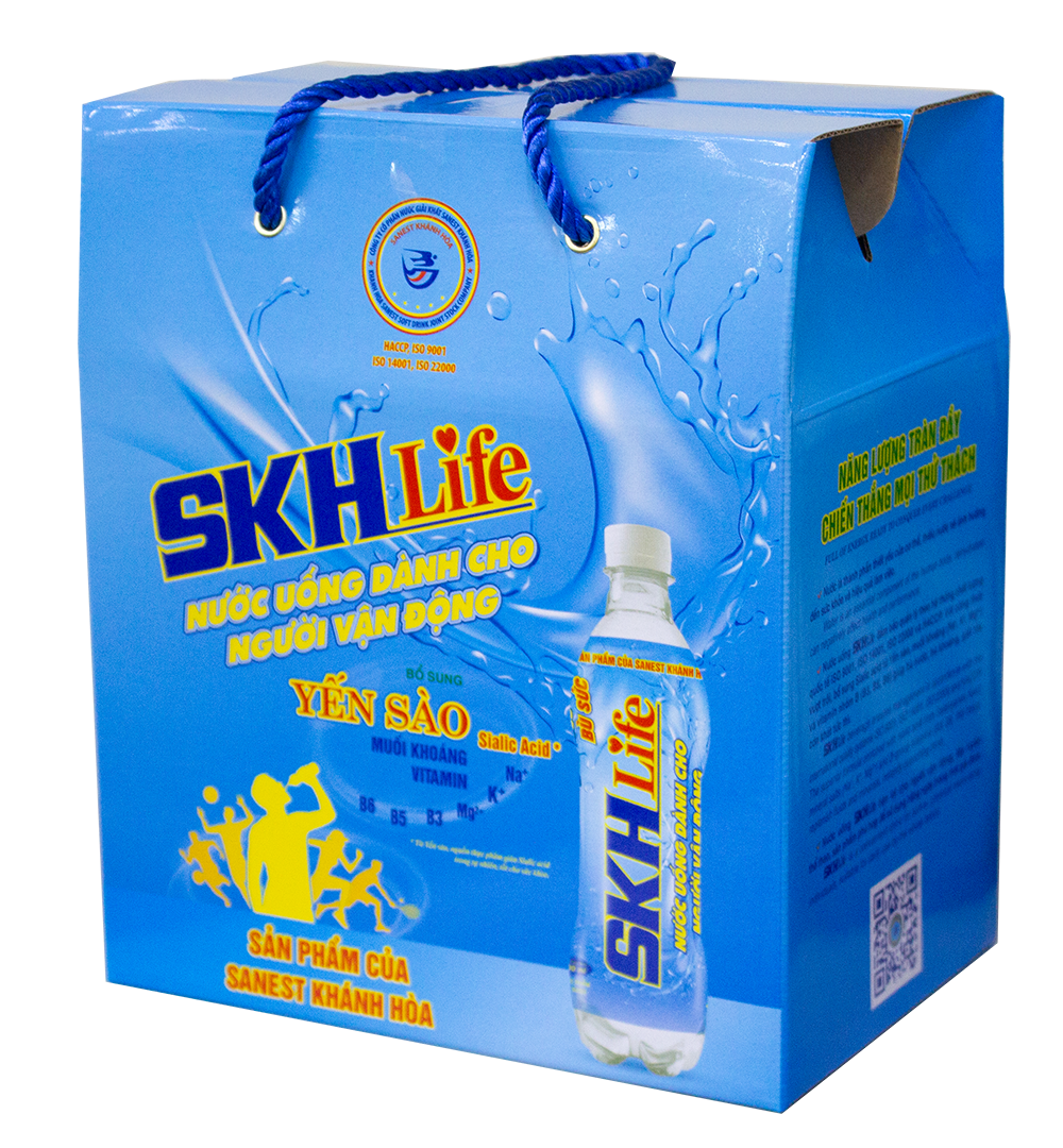 Nước uống dành cho người vận động SKHLife hộp 6 chai 390 ml - 279H6