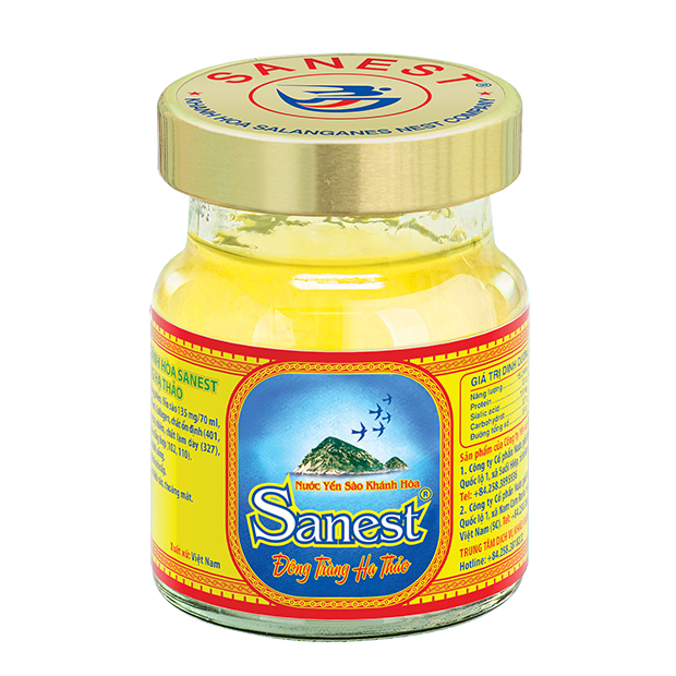 Nước Yến sào Khánh Hòa Sanest Đông Trùng Hạ Thảo lọ 70ml - 005