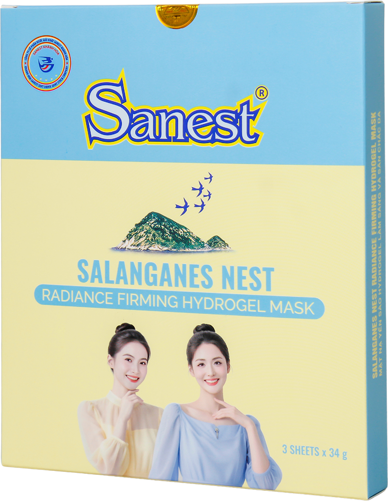 Mặt nạ Yến sào Hydrogel làm sáng và săn chắc da, Hộp 3 túi - HM168H3