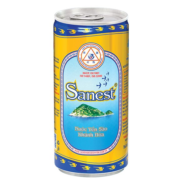 Nước Yến sào Khánh Hòa Sanest lon 190ml - 001