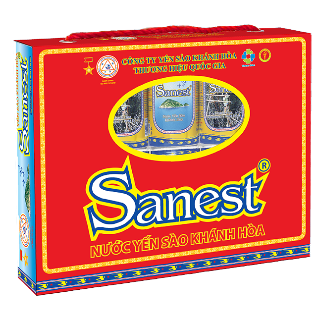 Nước Yến sào Khánh Hòa Sanest hộp 10 lon 190ml - 001H10