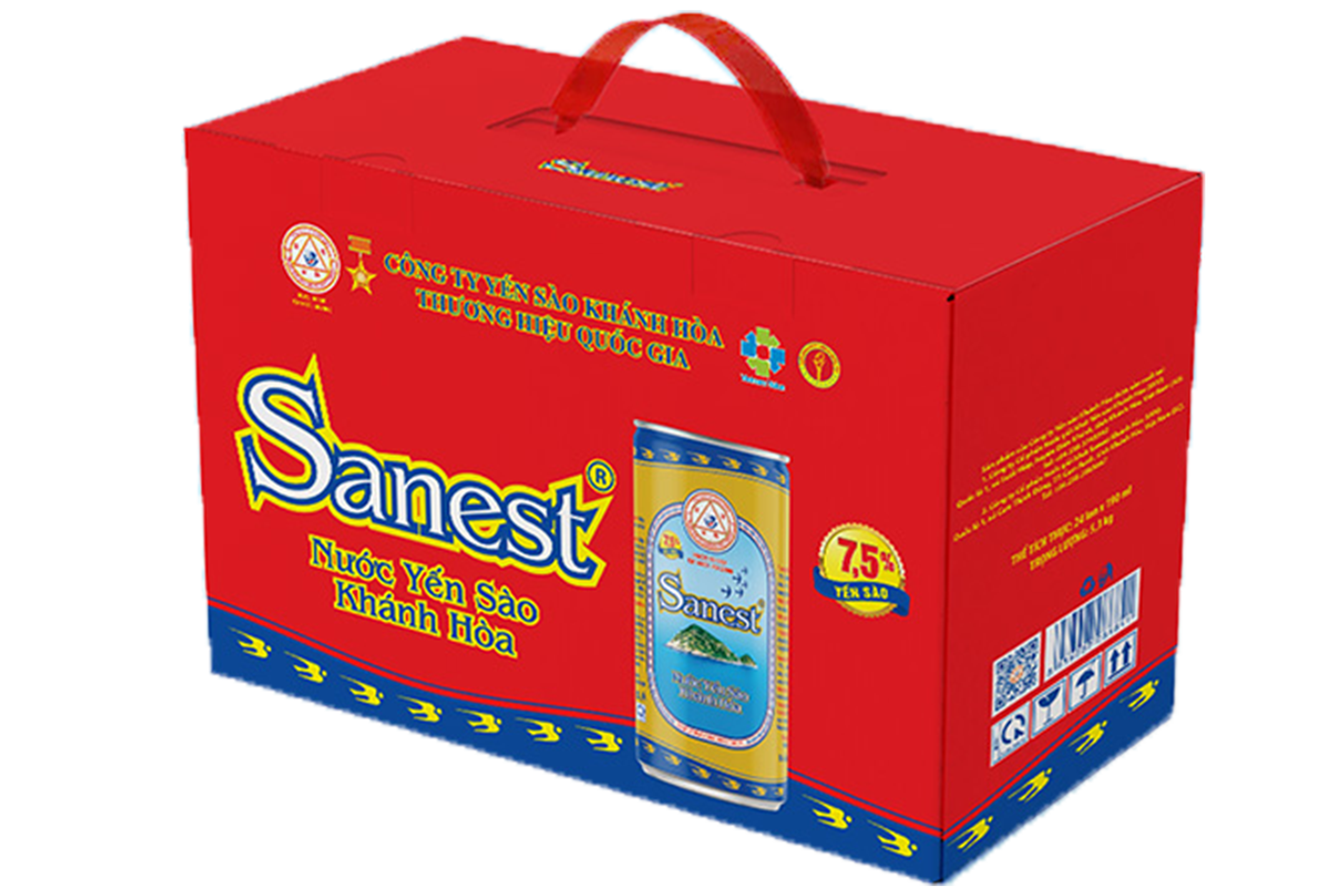 Nước Yến sào Khánh Hòa Sanest thùng 24 lon 190ml - S001T24