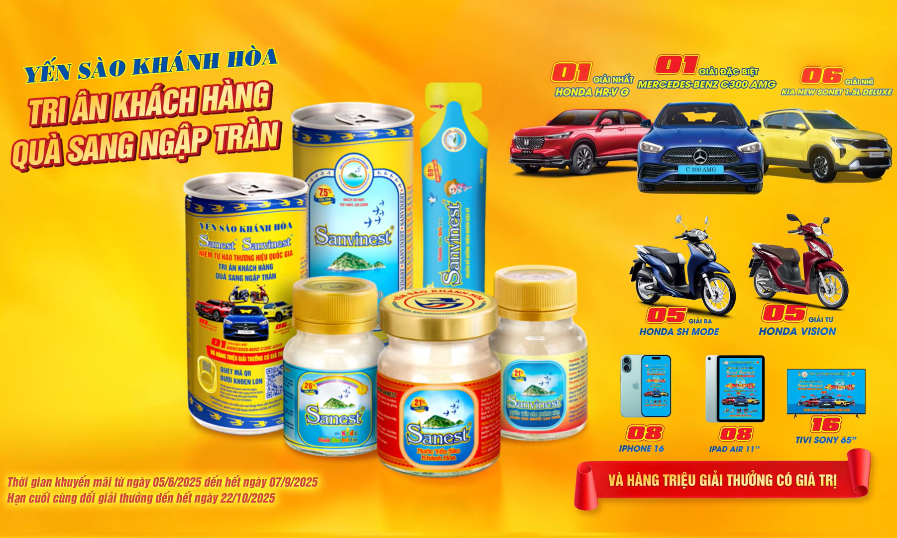 Uống Sanest, Sanvinest - Trúng ngàn quà chất